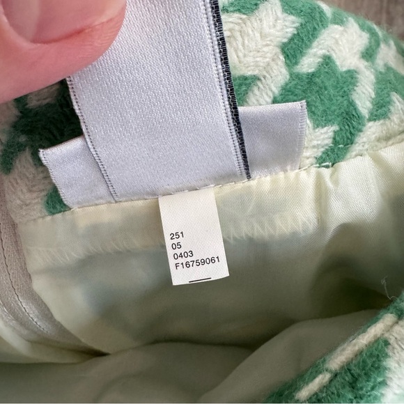 Paul & Joe for Target Green and White Tweed Houndstooth Mini Skirt - Picture 4 of 7